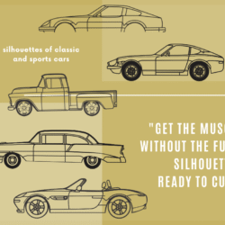 Pack Silhouette Cars Collection Z8, 210 1956, 3100 1957, 280Z y 280zx