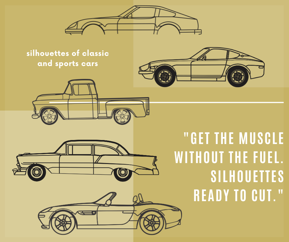 Pack Silhouette Cars Collection Z8, 210 1956, 3100 1957, 280Z y 280zx