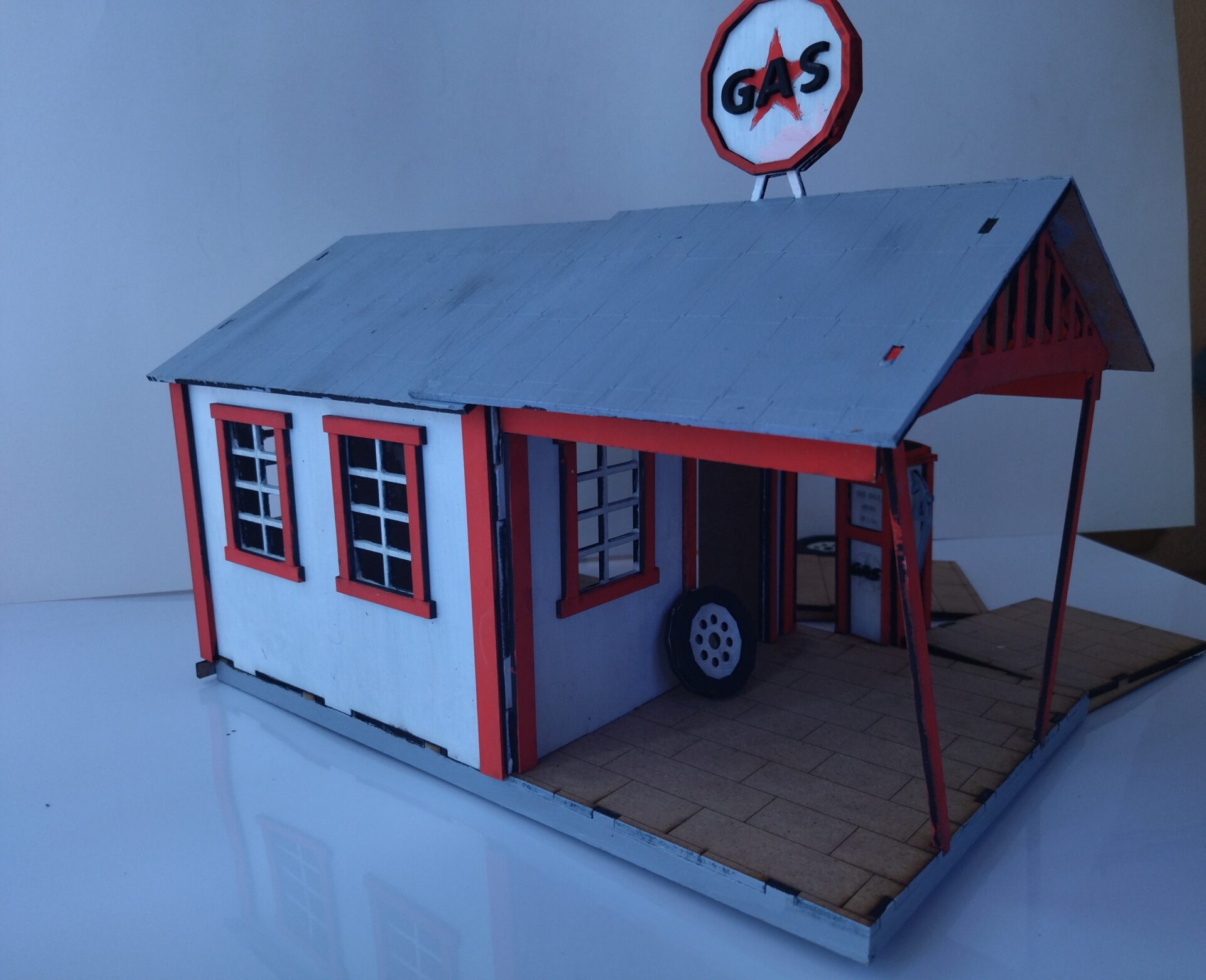 Gas Station, Project for Laser Cutting - Image 8