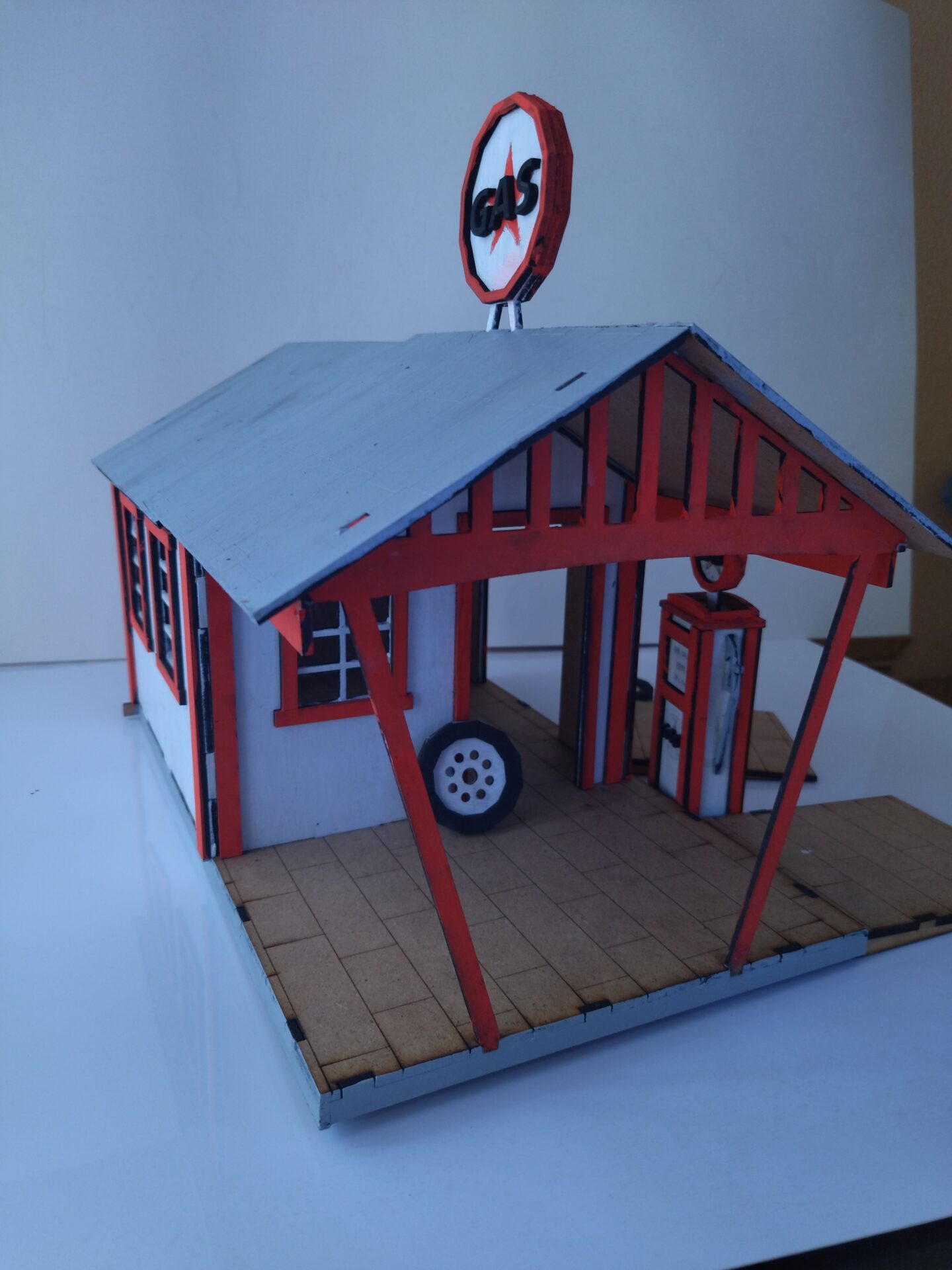 Gas Station, Project for Laser Cutting - Image 9