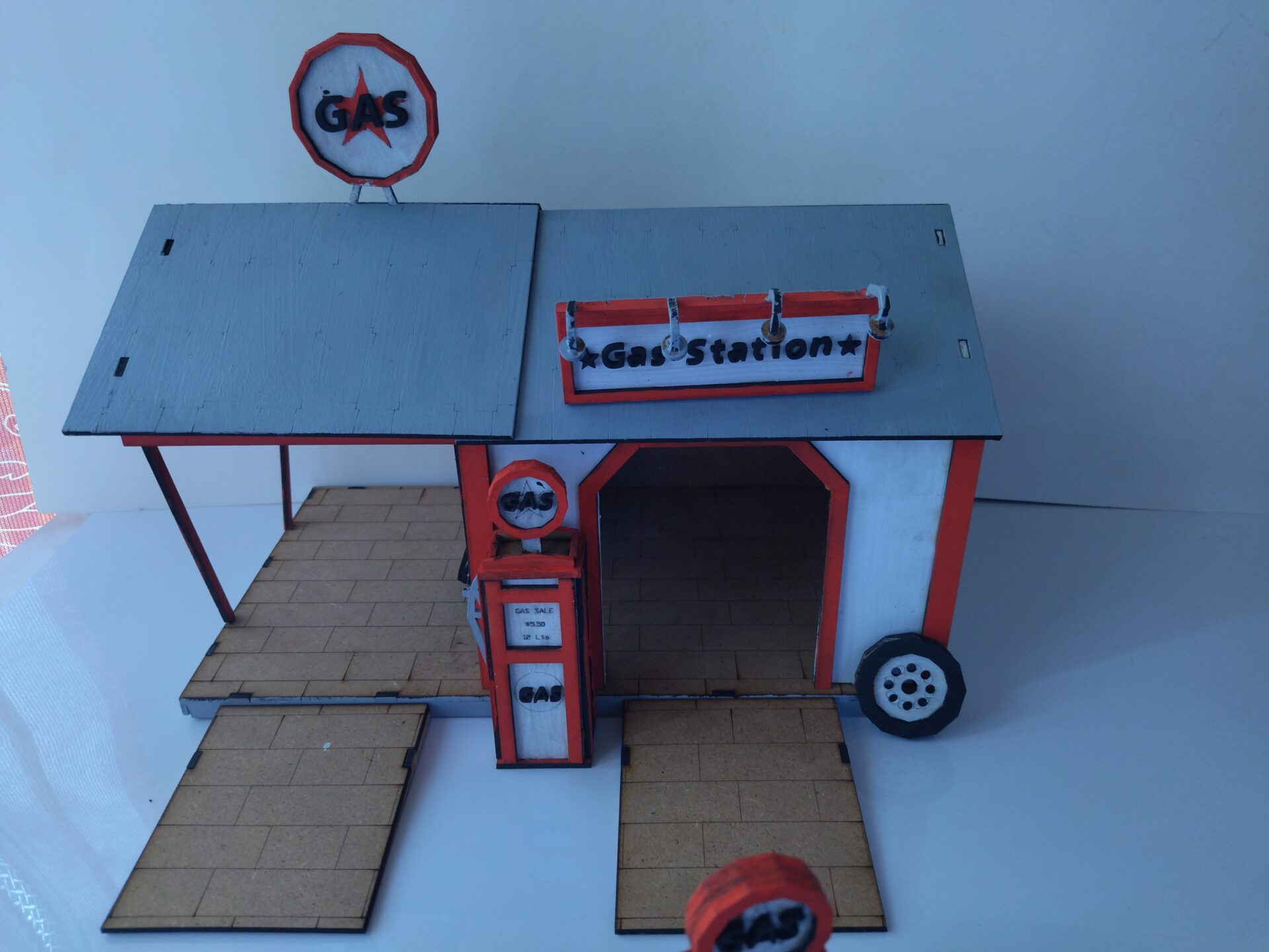 Gas Station, Project for Laser Cutting - Image 5