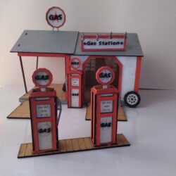 Gas Station, Project for Laser Cutting