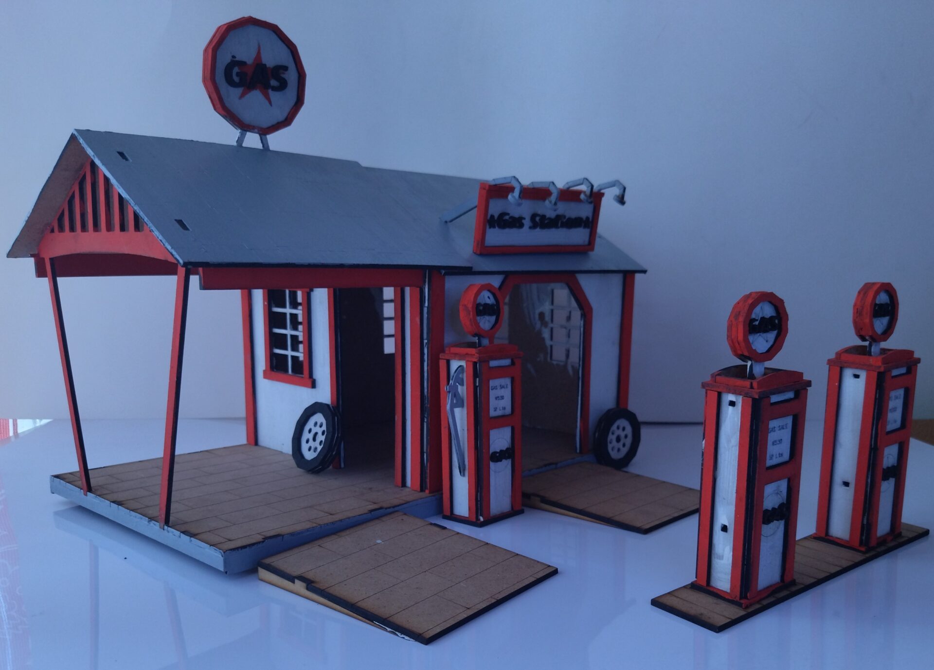 Gas Station, Project for Laser Cutting - Image 3